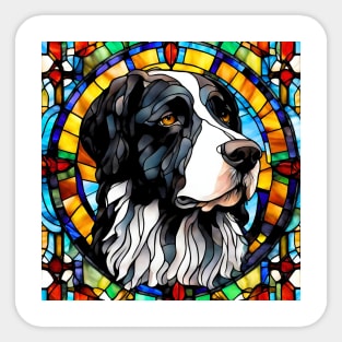 Stained Glass Stabyhoun Sticker